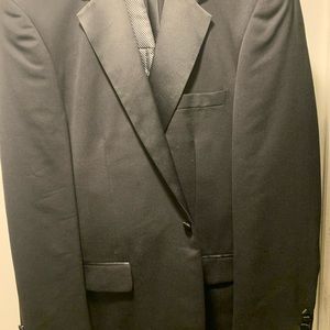 Black Tuxedo, pants size 40, cuff links, shoes size 11, shirt 17 34/35 worn once